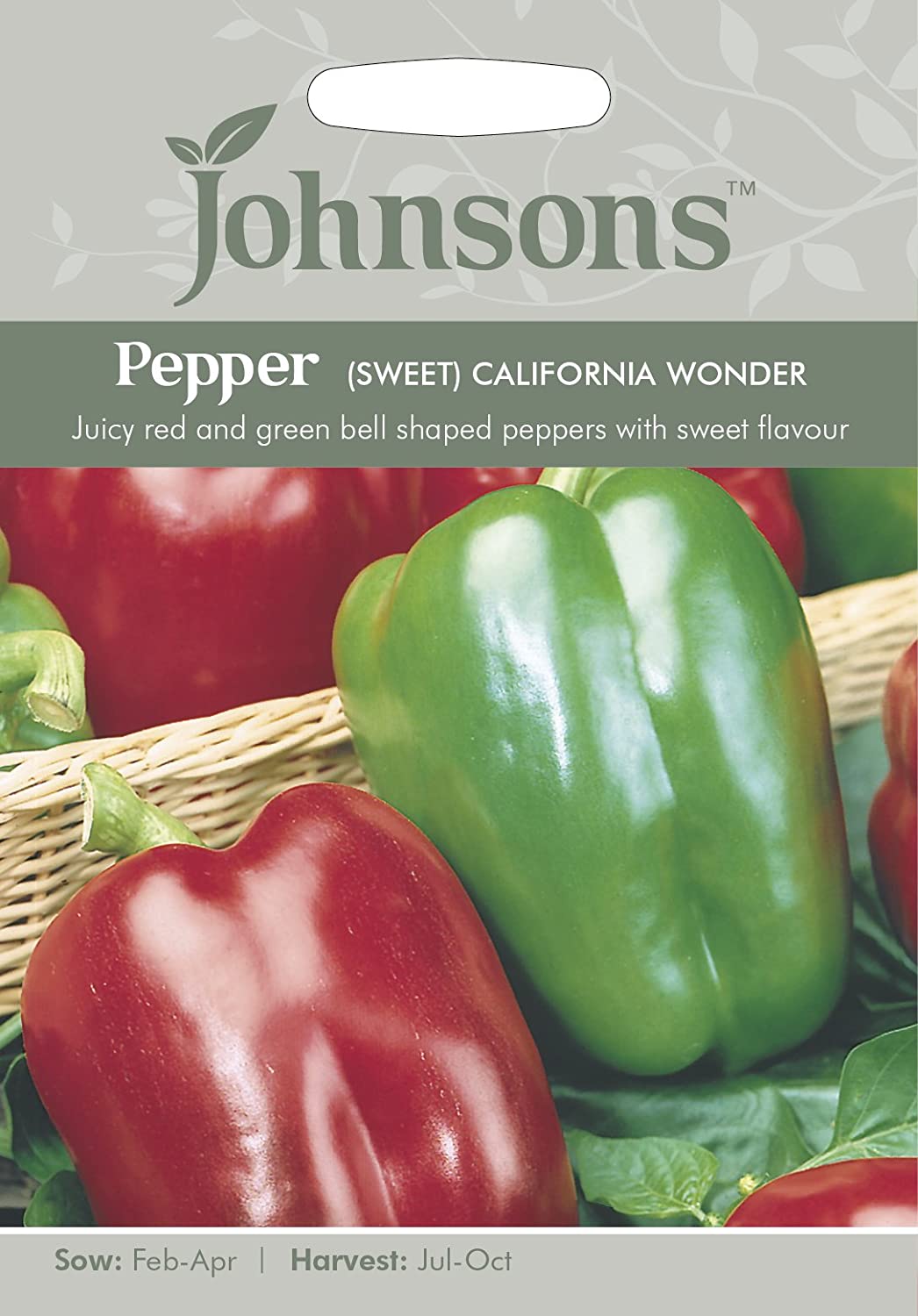 Johnsons Pepper Sweet California Seeds