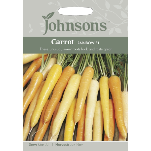 Johnsons Carrot Rainbow F1 Seeds