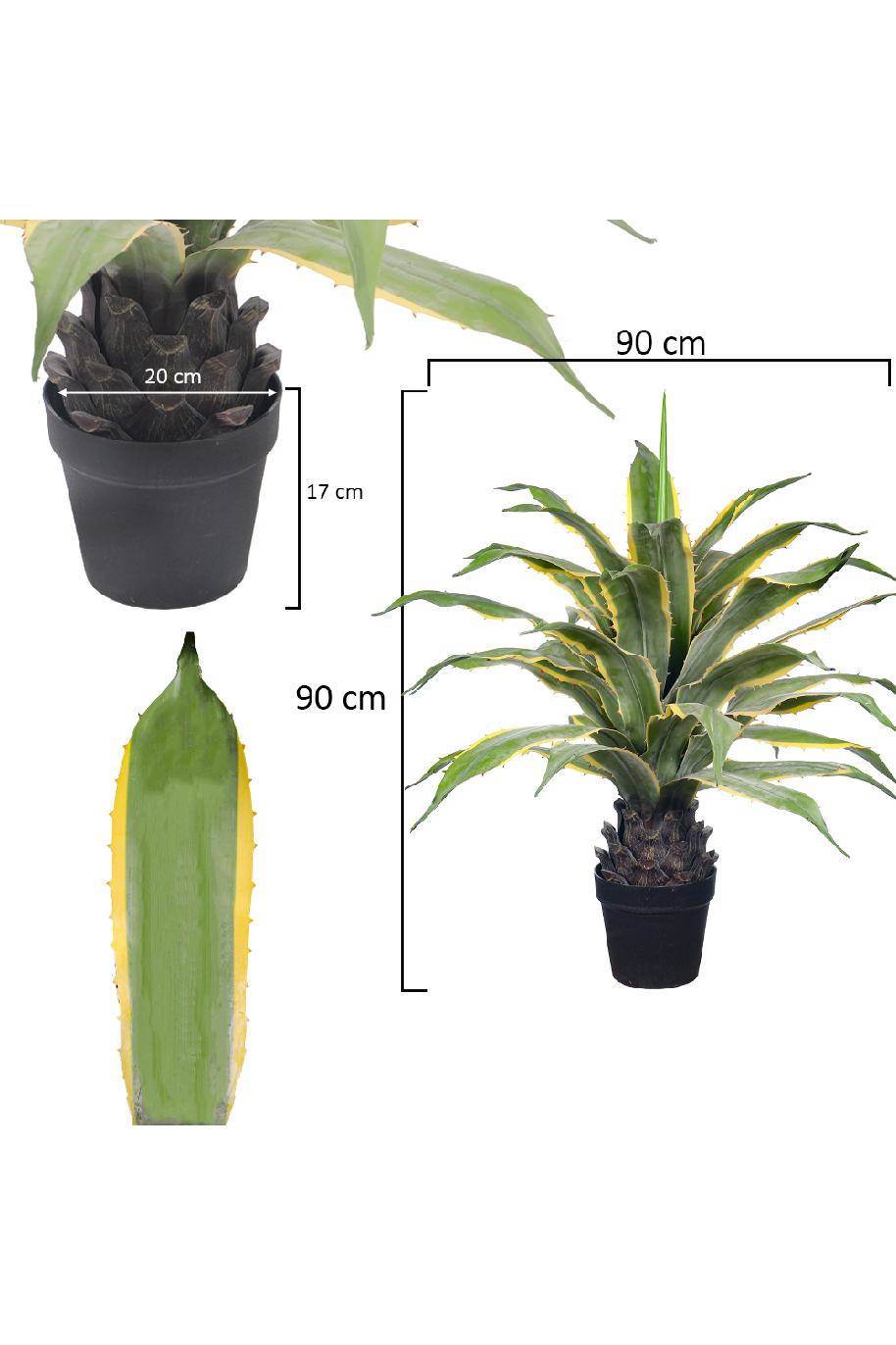 Agave Varigated Artificial