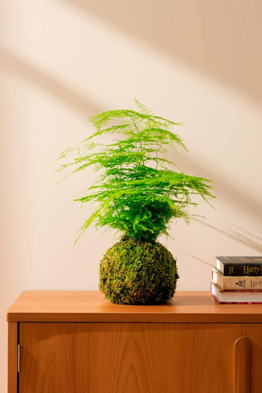 Asparagus Setaceus Kokedama