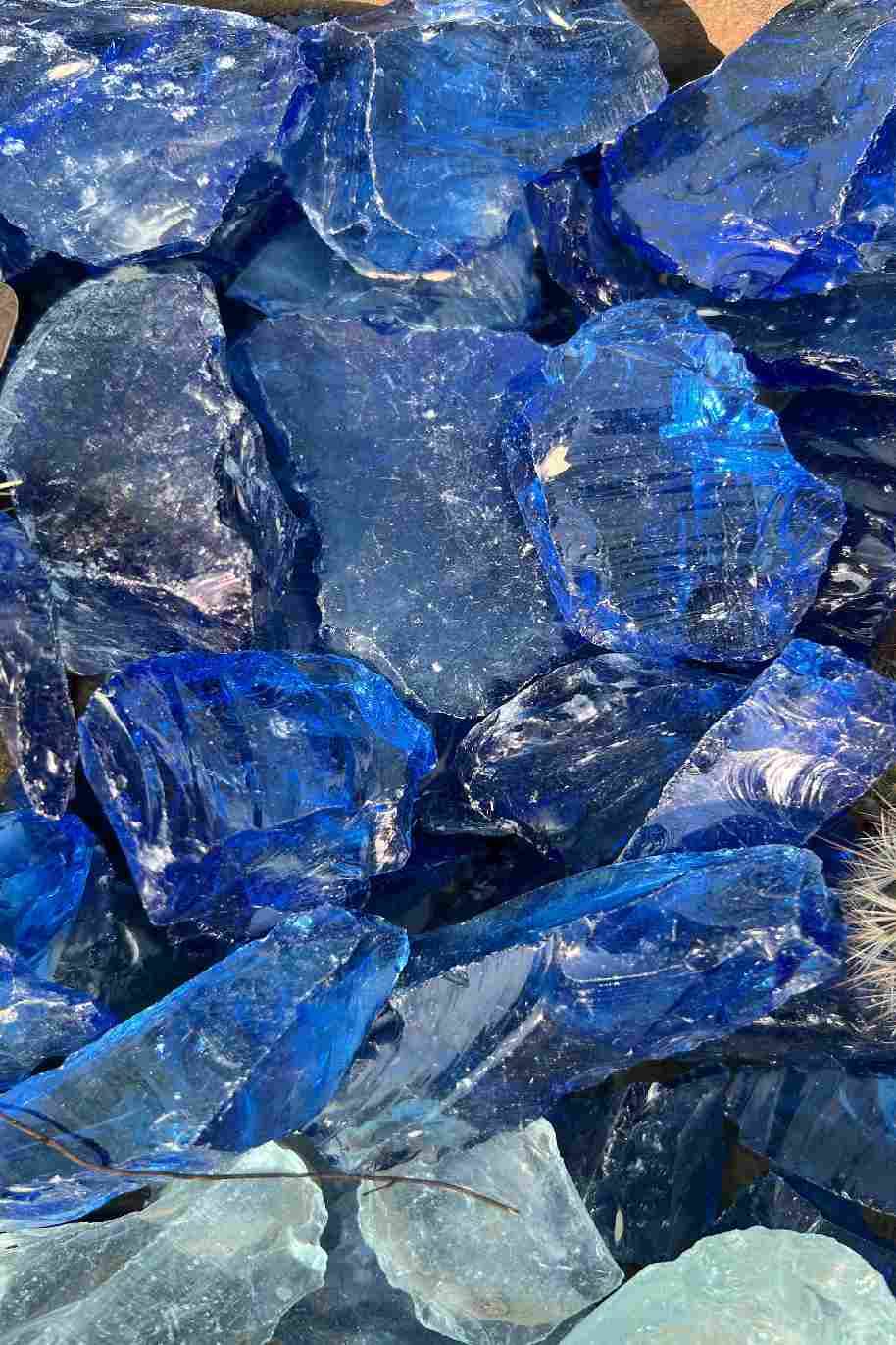 Cobalt Blue Landscape Glass