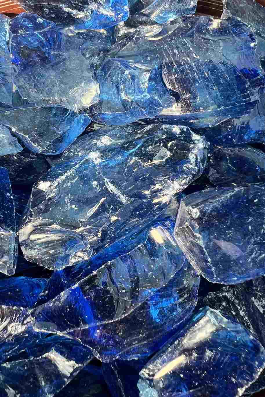 Cobalt Blue Landscape Glass