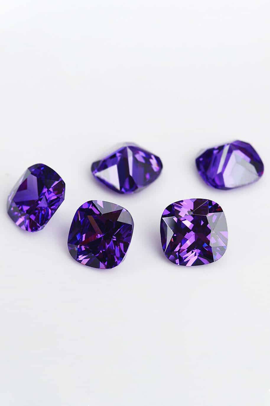 Cubic Zirconia Purple Gemstones