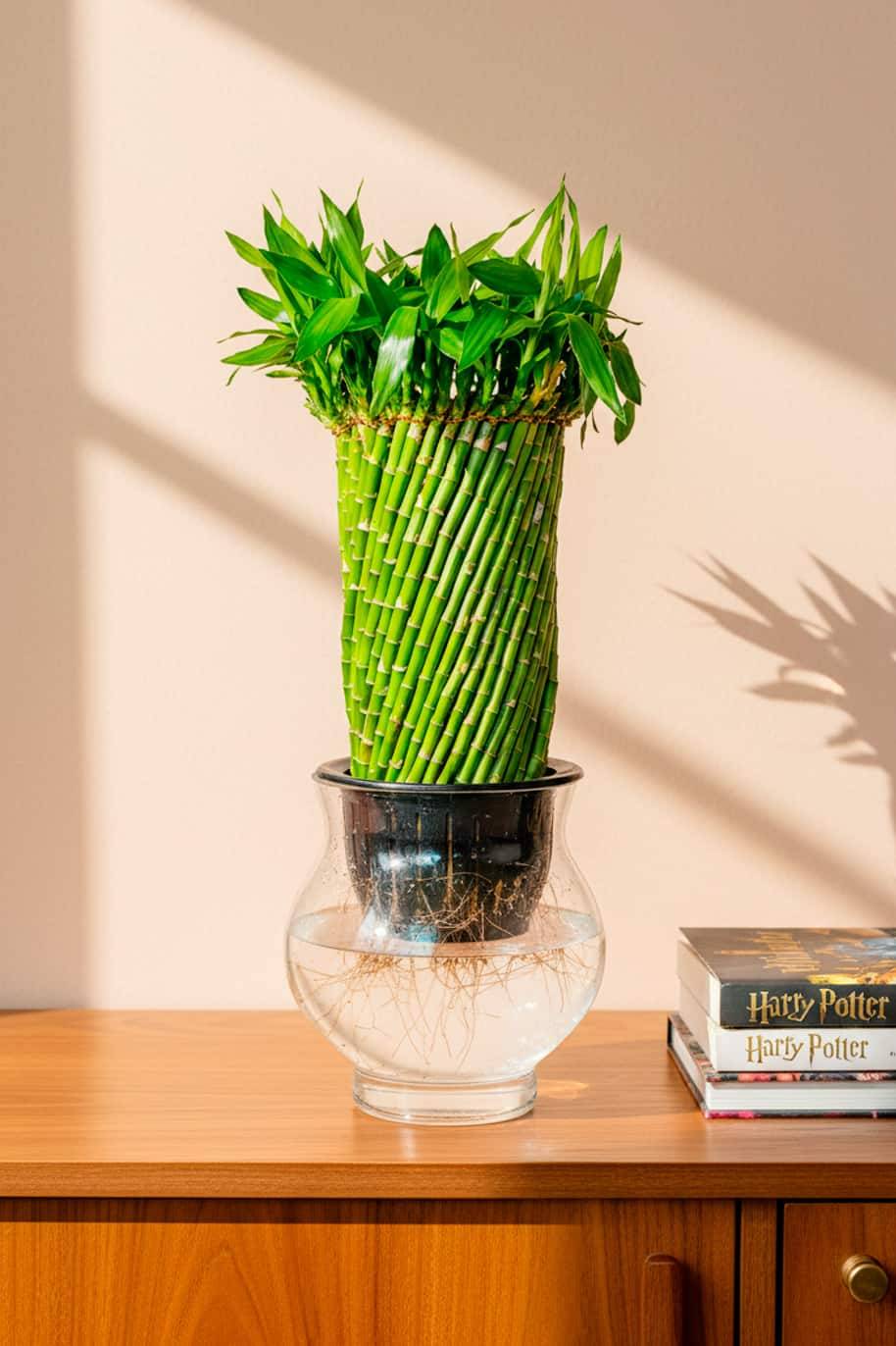 Giant Twisted Lucky Bamboo Self Watering