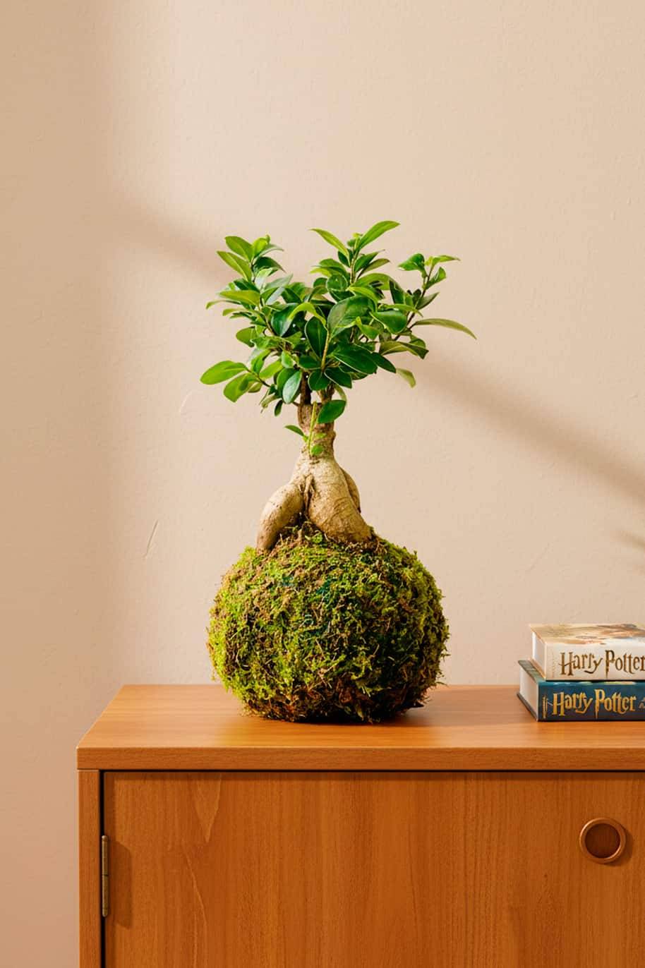 Ginseng Bonsai Kokedama