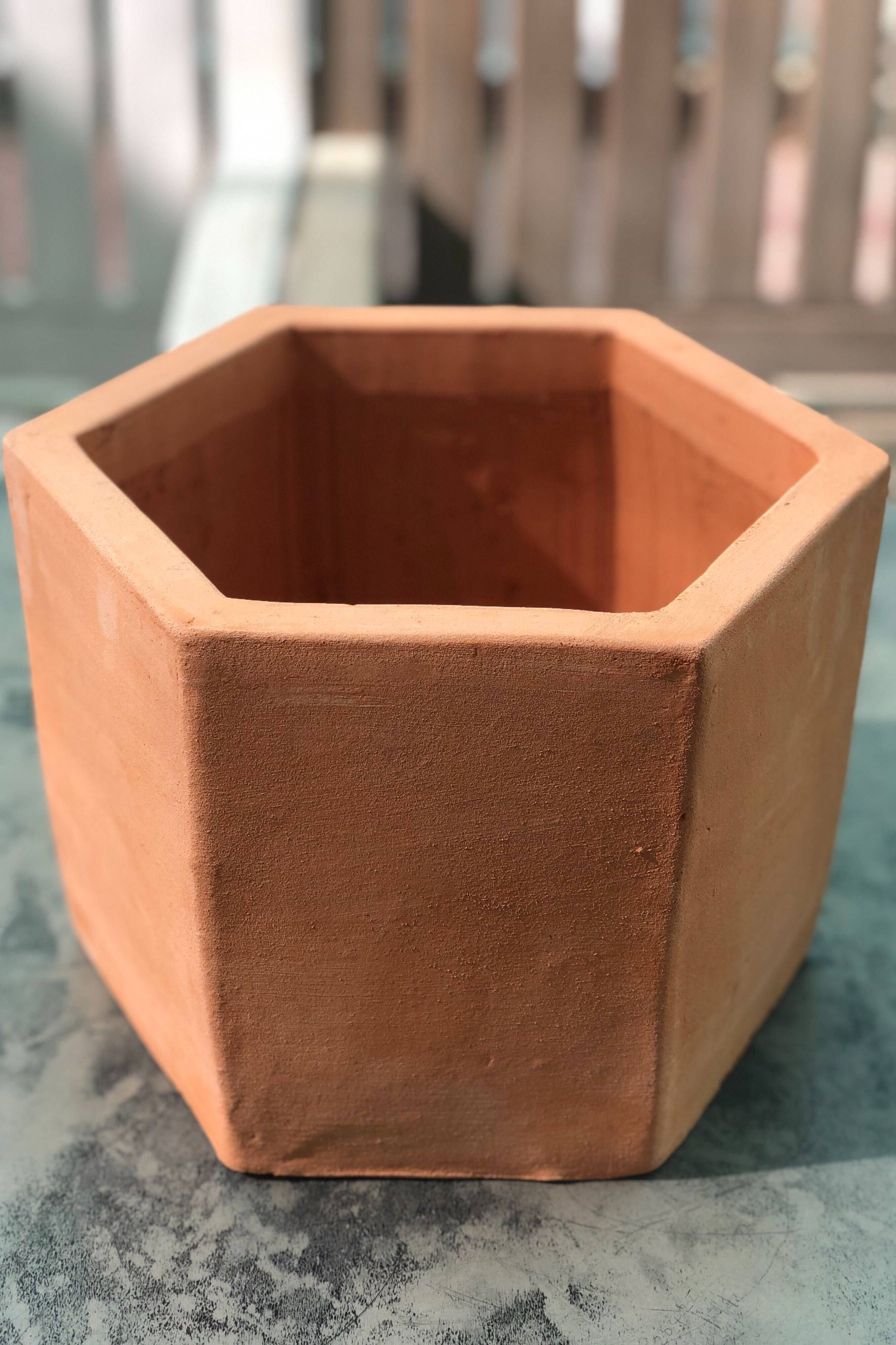 Terracotta Hexagonal Pot