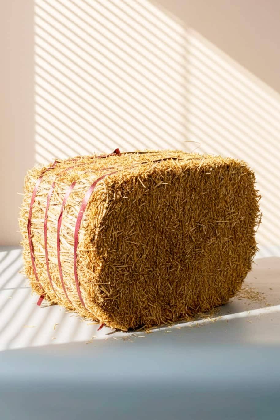 Natural Wheat Grass Straw Bale Blocks