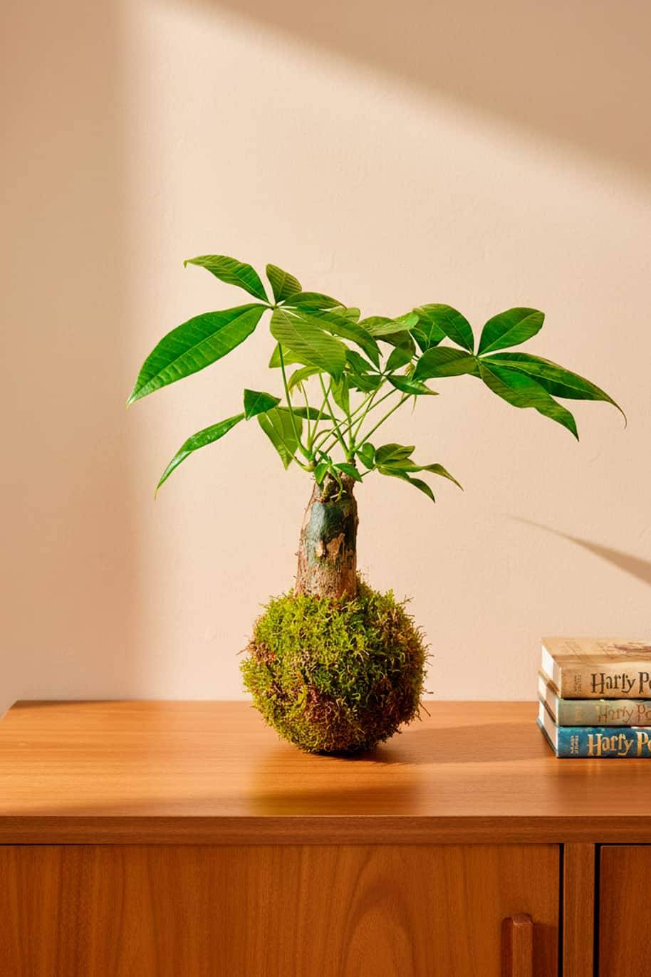 Pachira Dwarf Kokedama