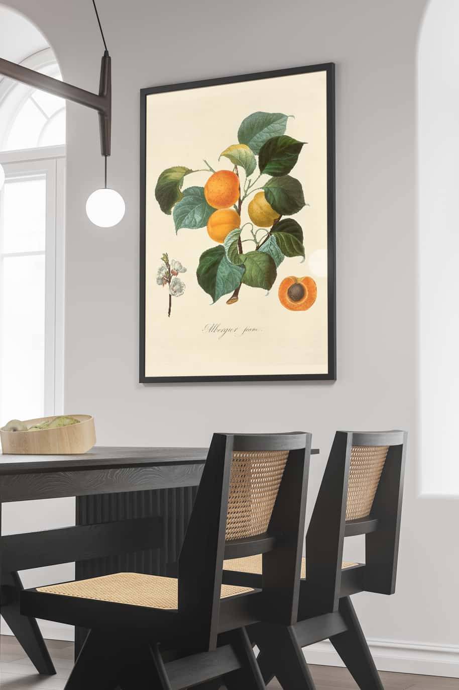 Peach Framed Poster 33x48cm