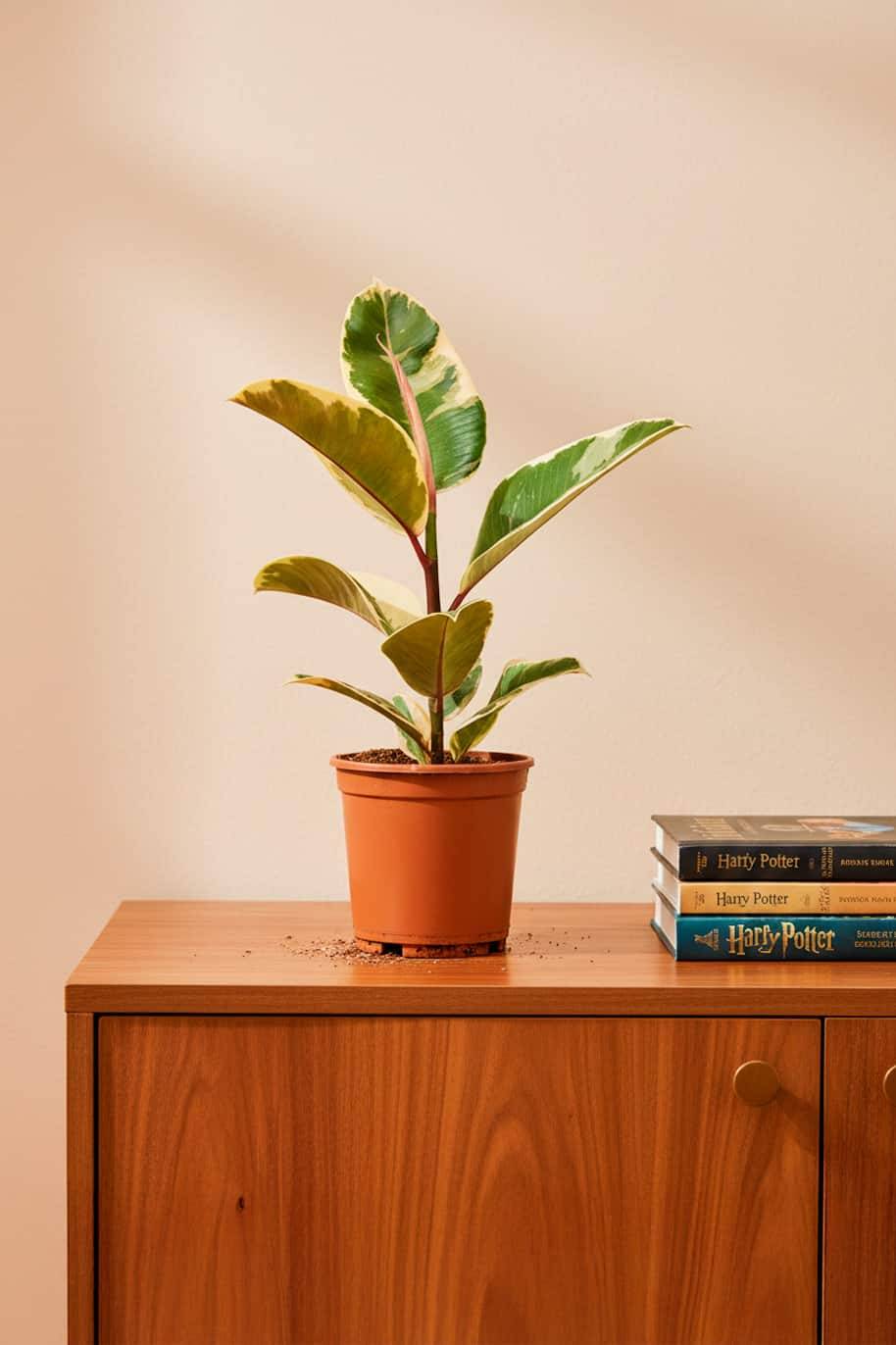 Rubber Plant Variegeta Small