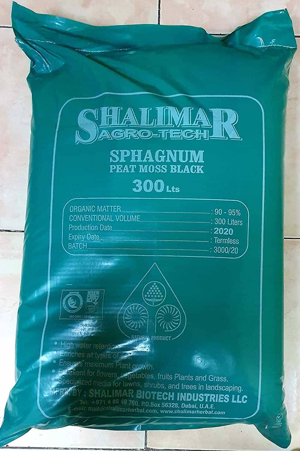 Shalimar Sphagnum Peat Moss Black