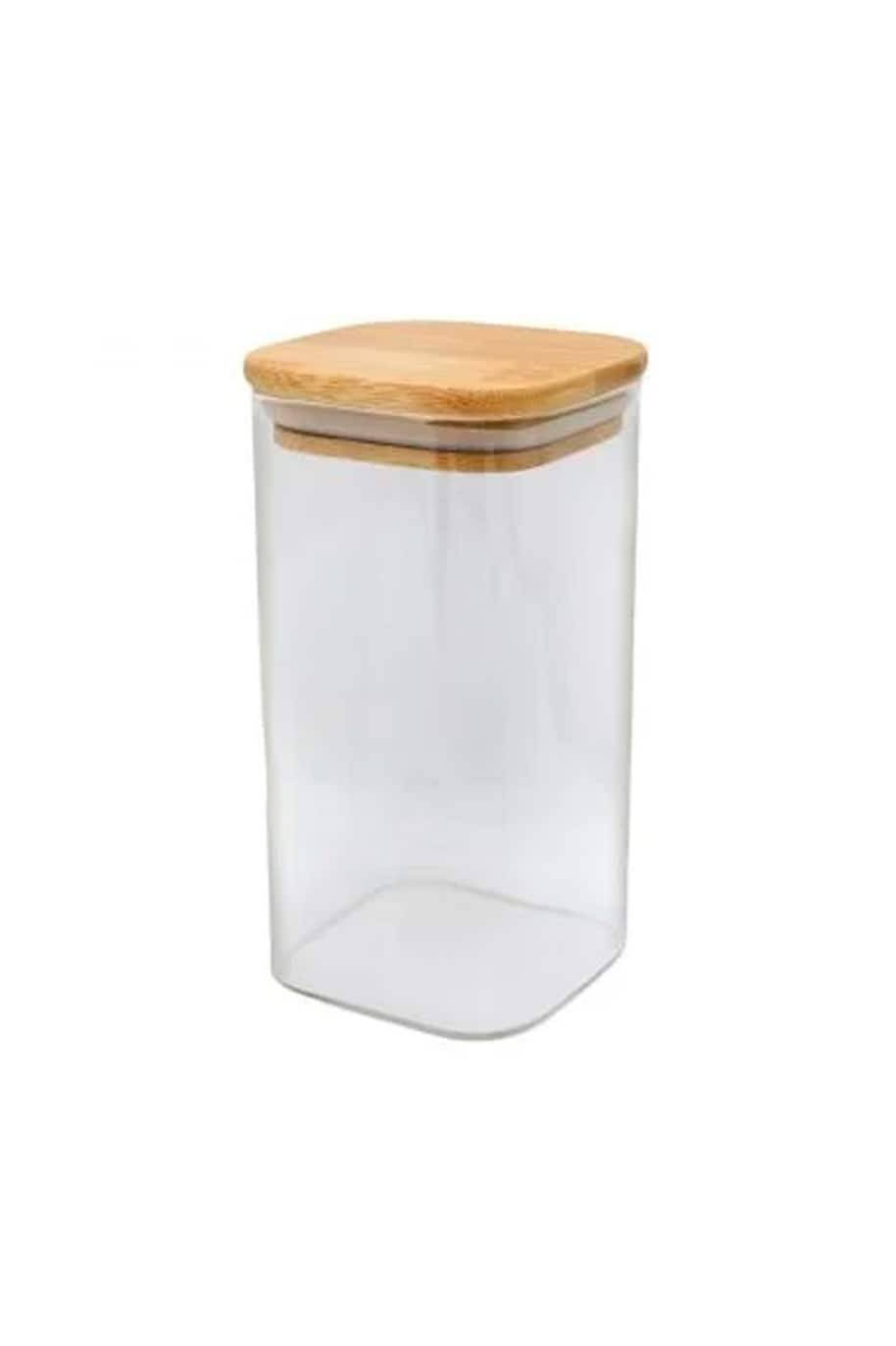 Square Glass Wide Mouth Closed Terrarium Jar - Medium