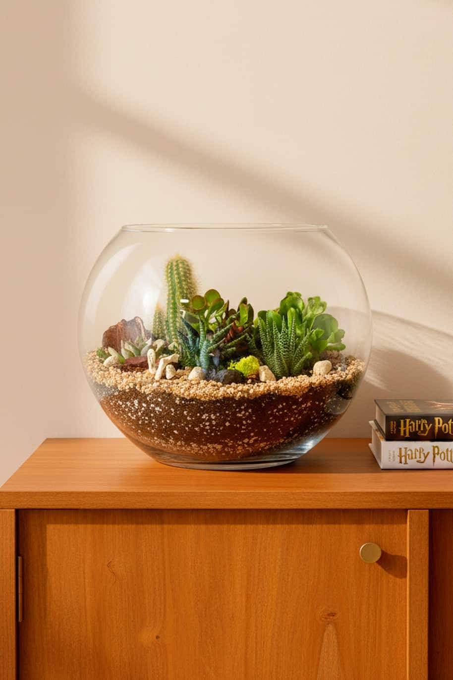Tropical Garden Large Open Terrarium