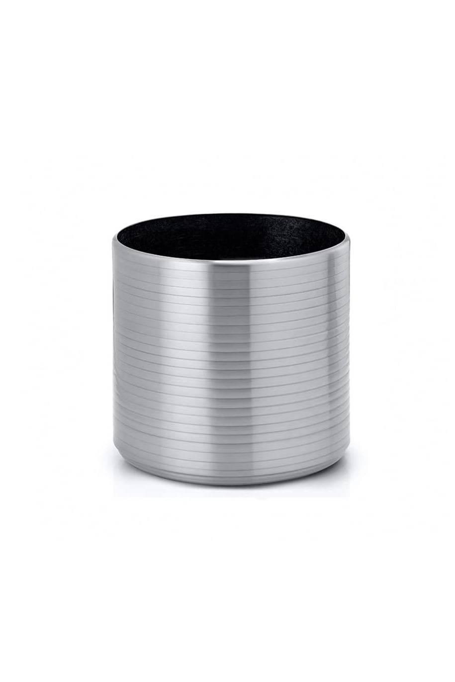 Cylindro 'Aluminium' Ribbed Silver