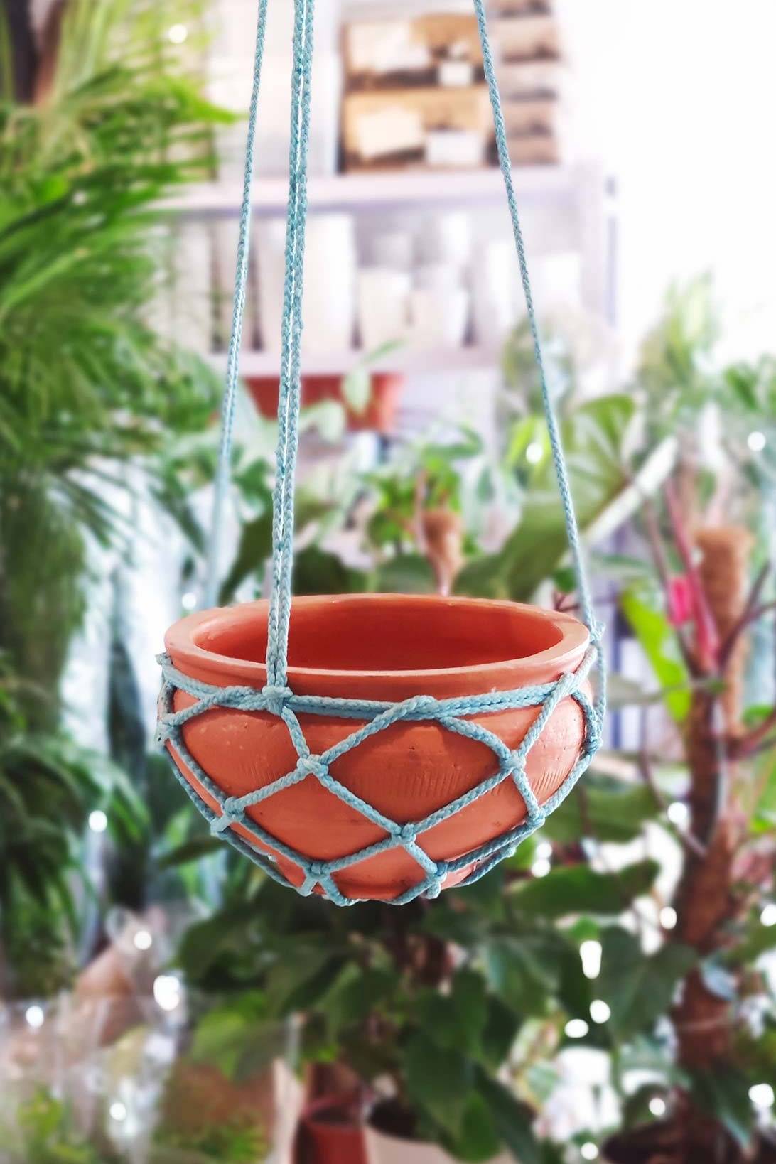 hanging clay pot - indoor pots - pots plantshop.me