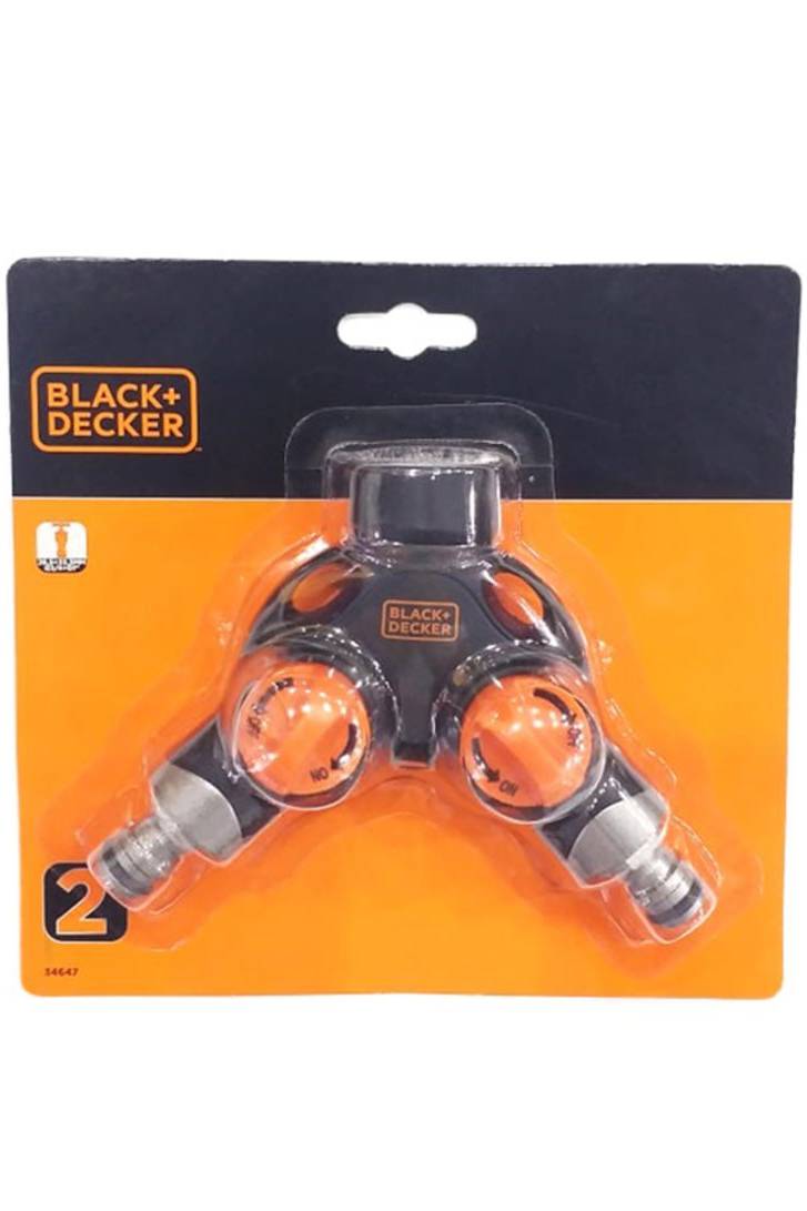 2 Way Tap Adaptor - Black & Decker 2 Way Aluminium Tap Adaptor